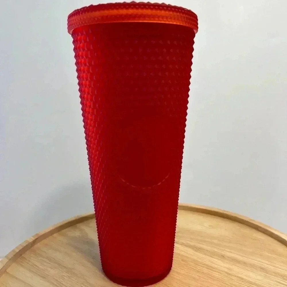 Starbucks‎ 2020 Studded Holiday Tumbler, 24oz - Matte Red- no straw